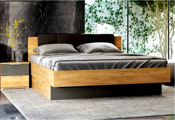 Спальня ка с матрасом кровати - современная деревянная мебель